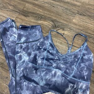 Gymshark Blue Tie-Dye Sports Bra